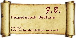 Feigelstock Bettina névjegykártya